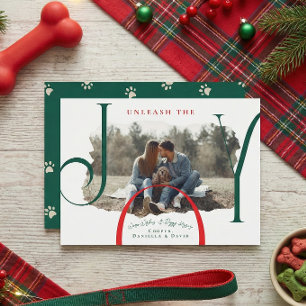 Libérez la Joie Carte de Noël avec photo d'anima