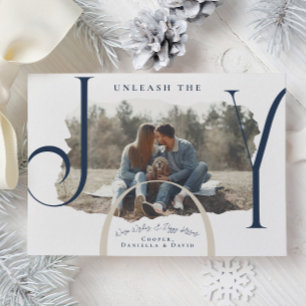 Libérez la Joie Carte de Noël avec photo d'anima