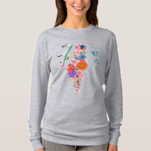Libérez la Palestine femme T-shirt à manches longu