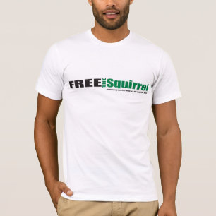 Libérez le T-shirt de copie de l'écureuil w/back