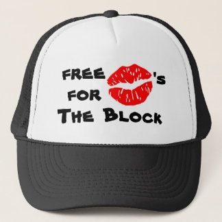 Libérez les baisers pour le casquette de bloc
