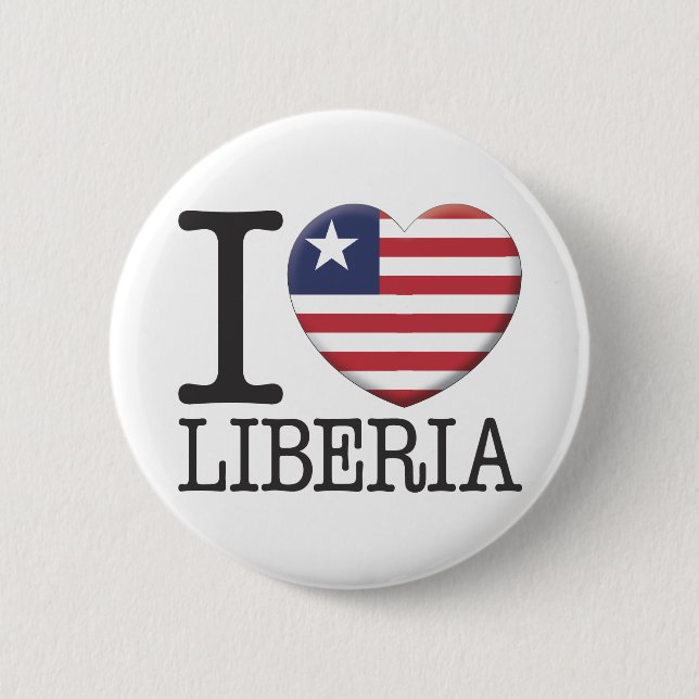 Liberia 2 Inch Round Button (Front)