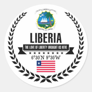 Liberia Classic Round Sticker