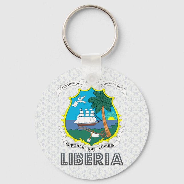 Liberia Coat of Arms Keychain (Front)