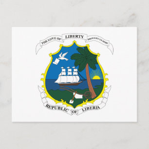 Liberia Coat of Arms Postcard