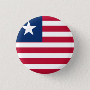Liberia Flag 1 Inch Round Button