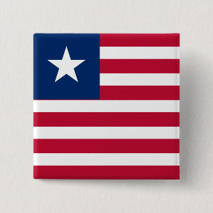 Liberia Flag 2 Inch Square Button