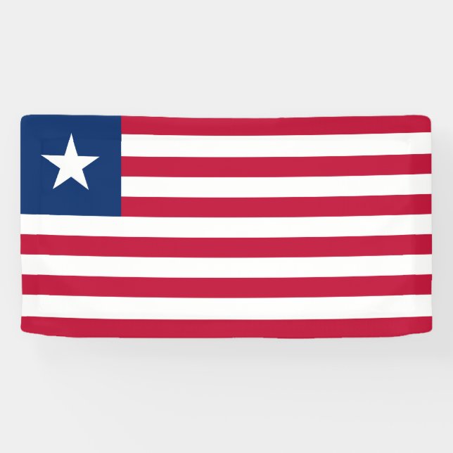 Liberia Flag Banner (Horizontal)