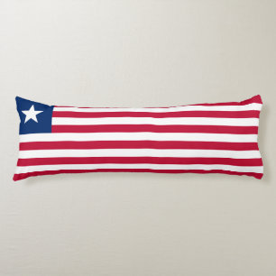 Liberia Flag Body Pillow