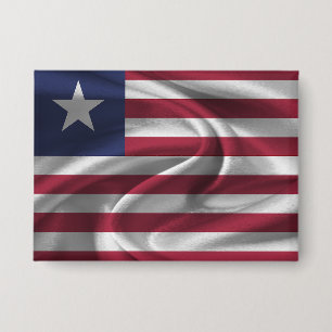 Liberia Flag Button
