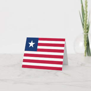 Liberia Flag Card