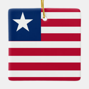 Liberia Flag  Ceramic Ornament