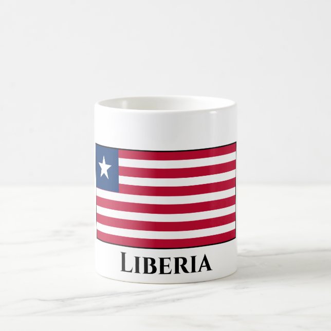 Liberia Flag Coffee Mug (Center)
