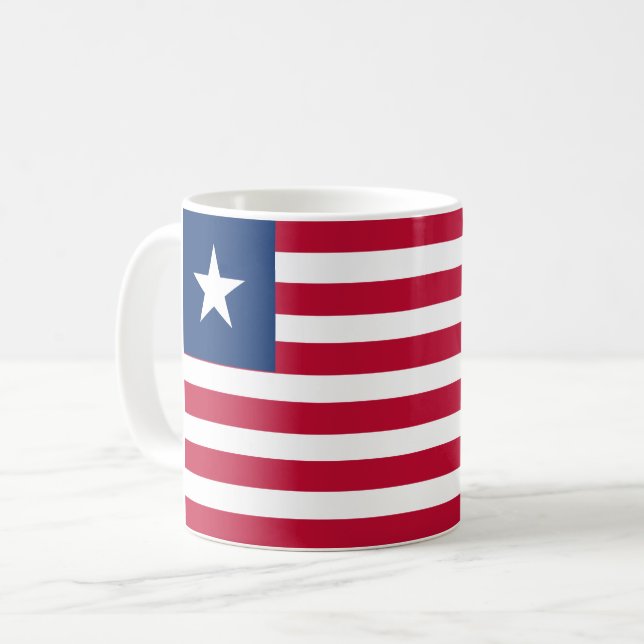Liberia Flag Coffee Mug (Front Left)