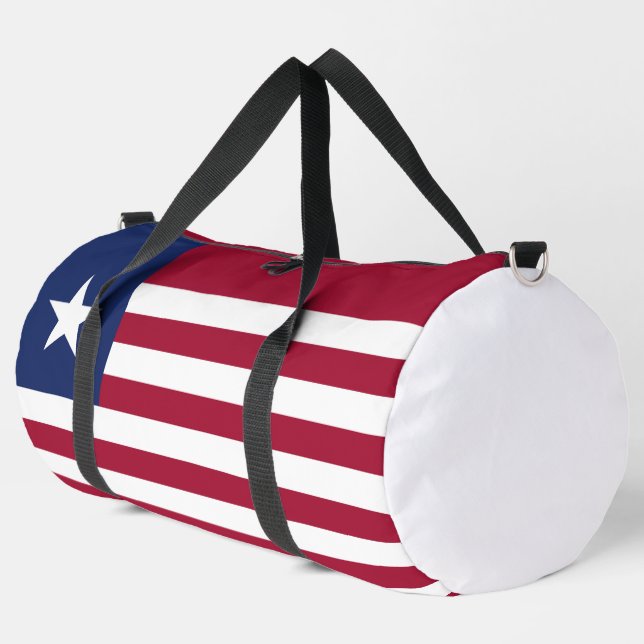 Liberia flag duffle bag (Left Corner)