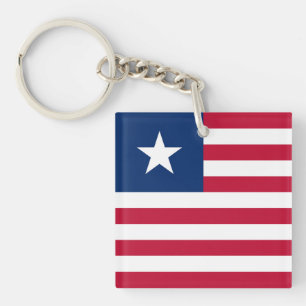 Liberia Flag Keychain