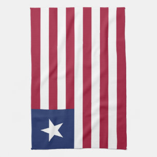 Liberia flag kitchen towel