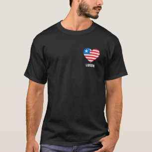 Liberia Flag Liberian  T-Shirt