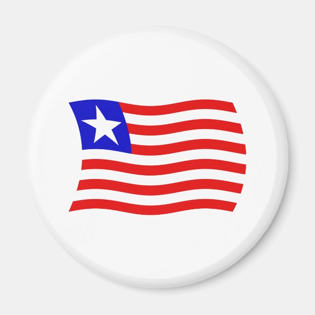 Liberia Flag Magnet (Front)
