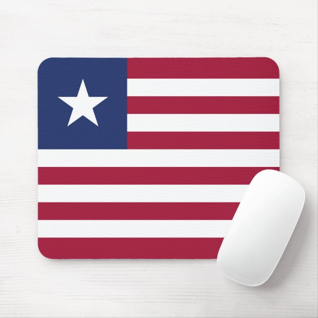 Liberia flag mouse pad (With Mouse)