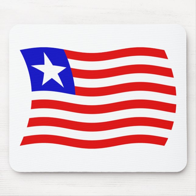 Liberia Flag Mousepad (Front)