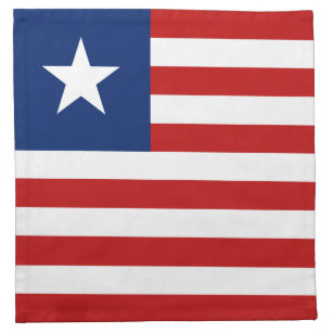 Liberia Flag Napkin