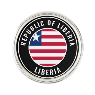 Liberia Flag Patriotic Lapel Pin