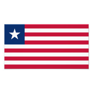 Liberia Flag Photo Print