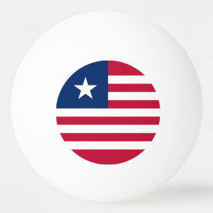 Liberia Flag Ping Pong Ball
