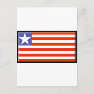 Liberia Flag Postcard