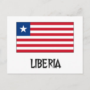 Liberia Flag Postcard