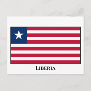 Liberia Flag Postcard