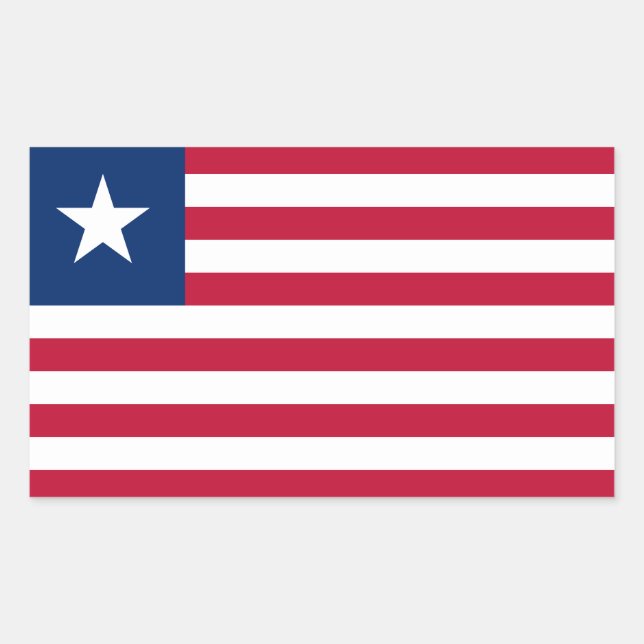 Liberia Flag Sticker (Front)