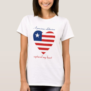 Liberia Flag Sweetheart T-Shirt