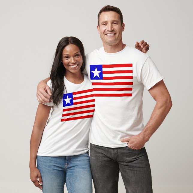 Liberia Flag T-Shirt (Unisex)