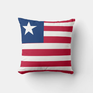 Liberia Flag Throw Pillow