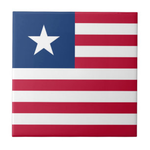 Liberia Flag Tile