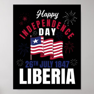 Liberia Independence Day Liberia Liberian Flag  Poster