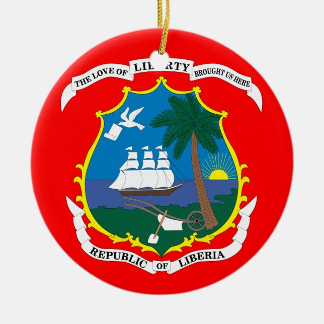 LIBERIA*- ornements en céramique de Noël (Devant)