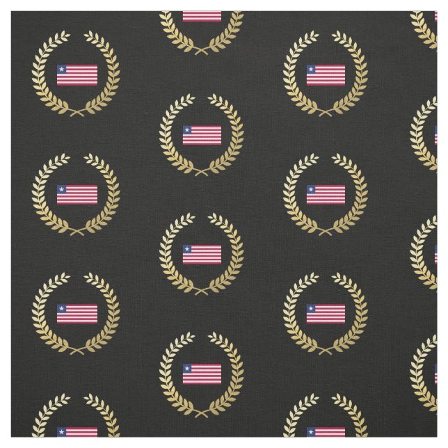 Liberian Flag Fabric (Swatch)