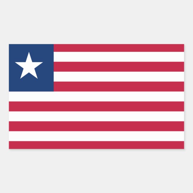 Liberian Flag, Flag of Liberia Sticker (Front)