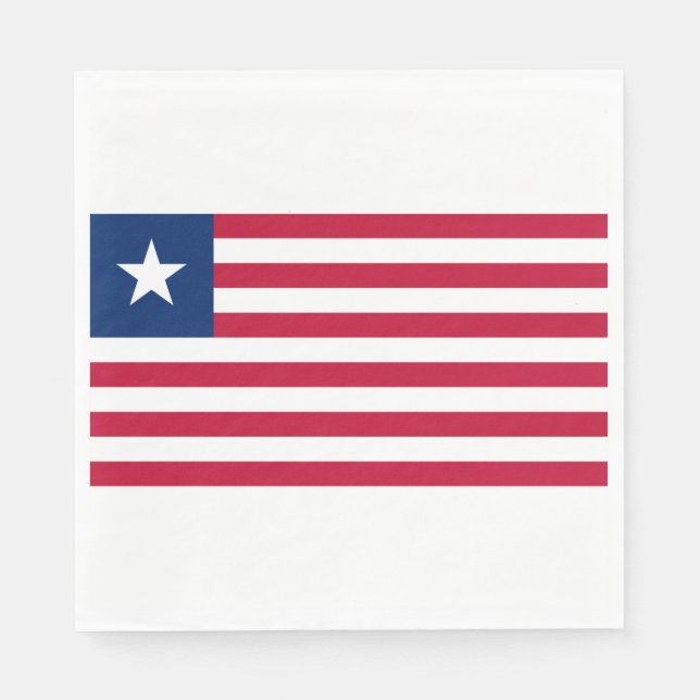 Liberian Flag (Liberia) Napkin (Front)