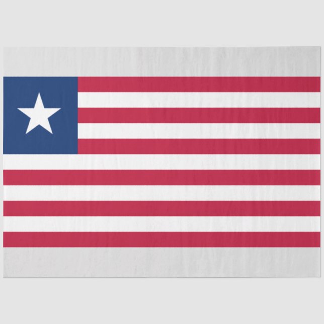 Liberian Flag (Liberia) Tissue Paper (Front)