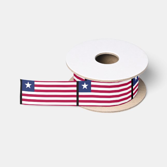 Liberian Flag Satin Ribbon (Spool)