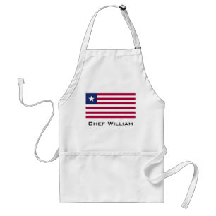 Liberian Flag Standard Apron