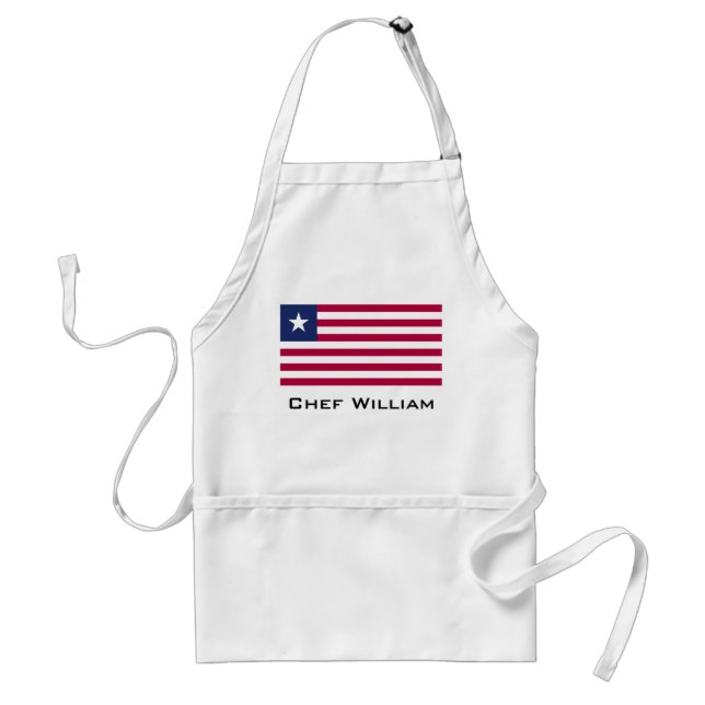 Liberian Flag Standard Apron (Front)