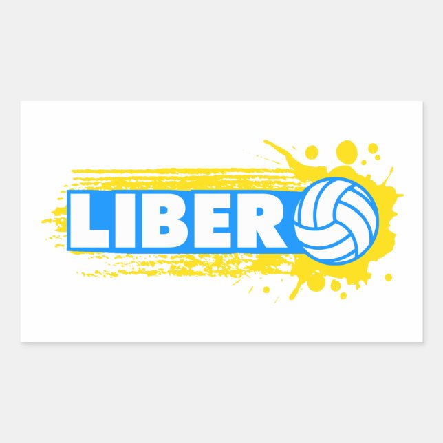 Libero Volleyball Sticker (Front)