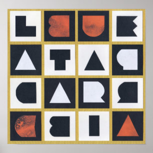 LIBERTAD PARA CUBA Magic Square Poster