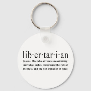 Libertarian Definition Keychain