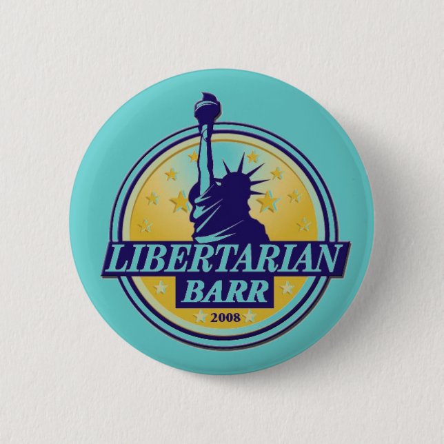 Libertarian Party BARR Button LP Denver (Front)